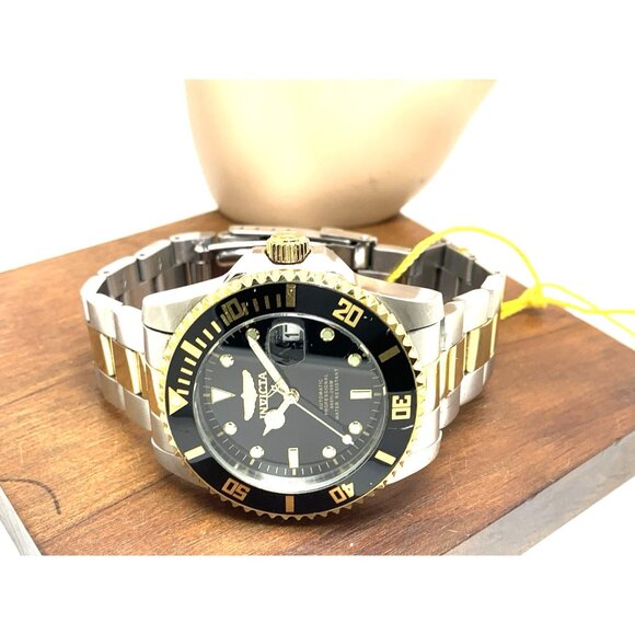 Invicta Men's Watch 36973 Pro Diver Automatic Black Dial Two Tone Steel 44mm - Picture 9 of 15